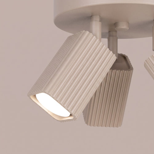 Sollux Lighting Plafondlamp RAYO 3P taupe - 20x20x18cm