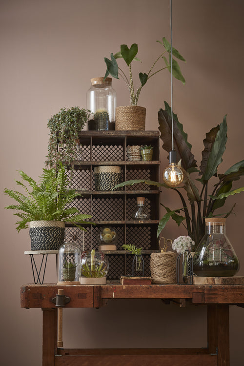 Mica Decorations Emily Voorraadpot - H25 x Ø23 cm - Gerecycled Glas - Transparant - vtwonen shop