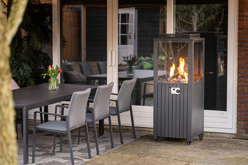 Cozy Living sfeerhaard Sevilla - carbon black - 55x55xH151cm - 50 Mb