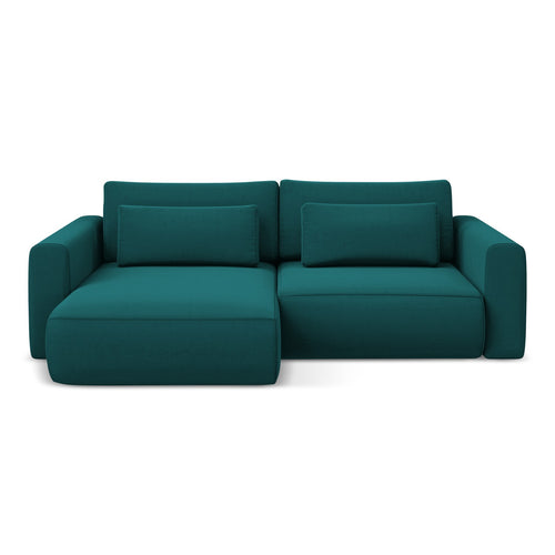 LaMiaSofa hoekbank links Perugia - velours - marien - 240x149x82