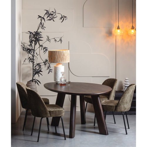 WOOOD eetkamerstoelen Vogue - Velvet - Bonsai - Set van 2 - vtwonen shop