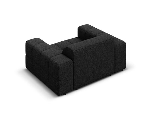 Cosmopolitan Design Fauteuil Chicago chenille zwart - 102x132x78cm
