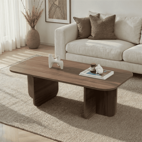 Calicosy - BECAJ Rechthoekige salontafel - Eiken - 60x120x41,4 cm