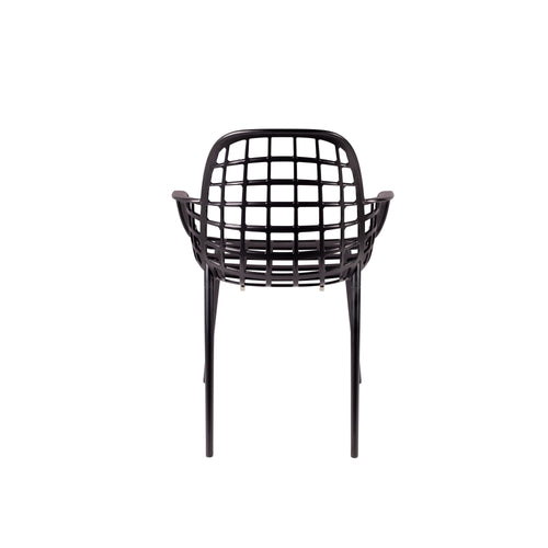 Zuiver Albert Kuip Tuin Eetkamerstoelen armleuning Zwart - Set van 2 - vtwonen shop