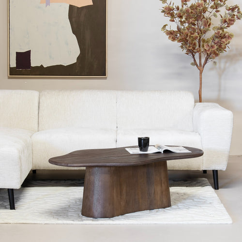 Giga Meubel Salontafel Jessie - Organisch - Mangohout - 120cm