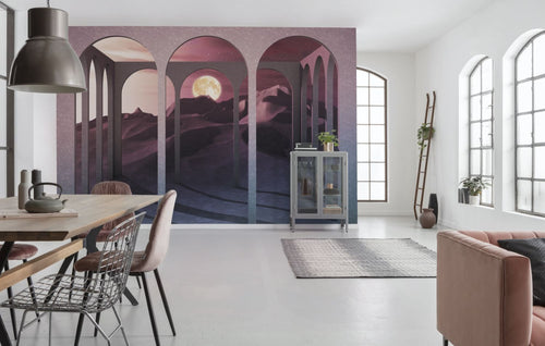 Sanders & Sanders fotobehang 3D roze en paars - 400 x 280 cm - 612055 - vtwonen shop