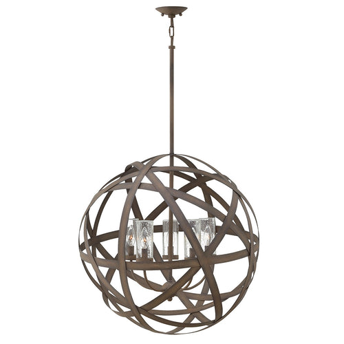 Elstead Carson - 5-lichts hanglamp voor buiten in ijzer IP44, E14