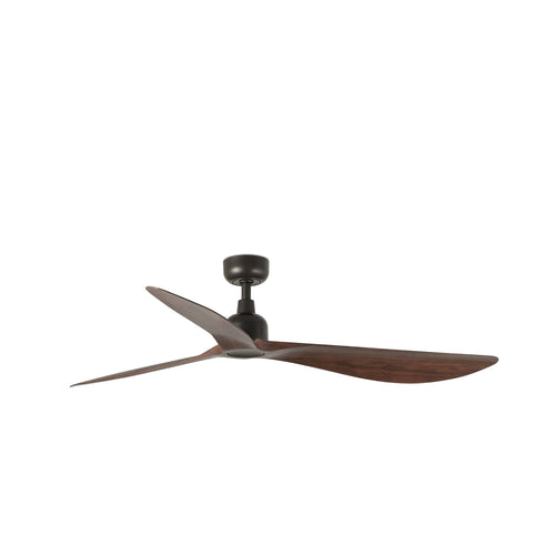 Faro Outwalnut Grote plafondventilator met 3 bladen, donkerbruin, IP44