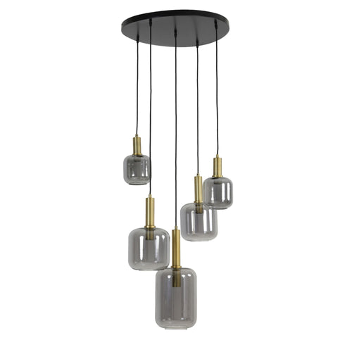 Light & Living hanglamp Lekar - brons - Ø66cm