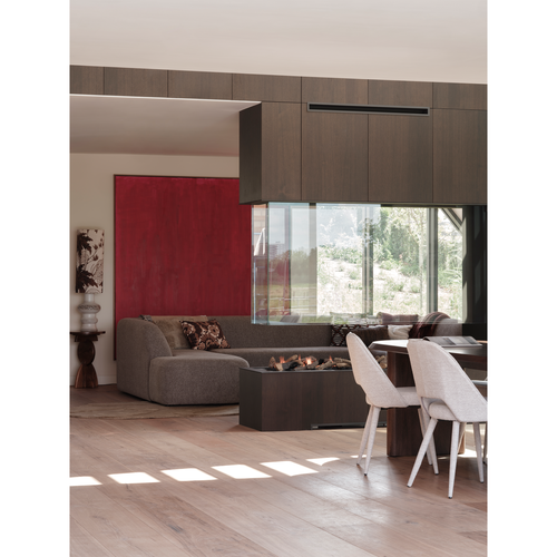 WOOOD u-vorm bank Sloping - Polyester - Grijs Melange -77x339x225 - vtwonen shop