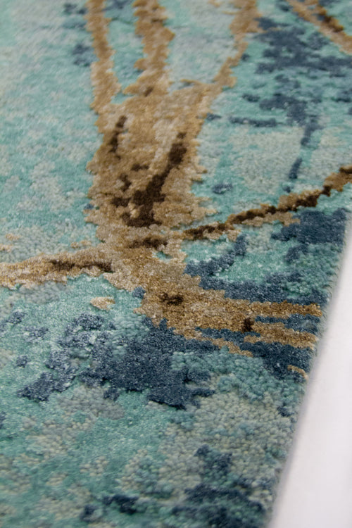 Vloerkleed MOMO Rugs Boulder Turquoise Cumin 300x400 cm - vtwonen shop