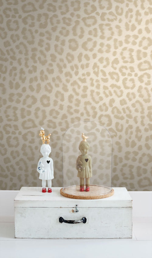 ESTAhome behang panterprint beige - 53 cm x 10.05 m - 139965