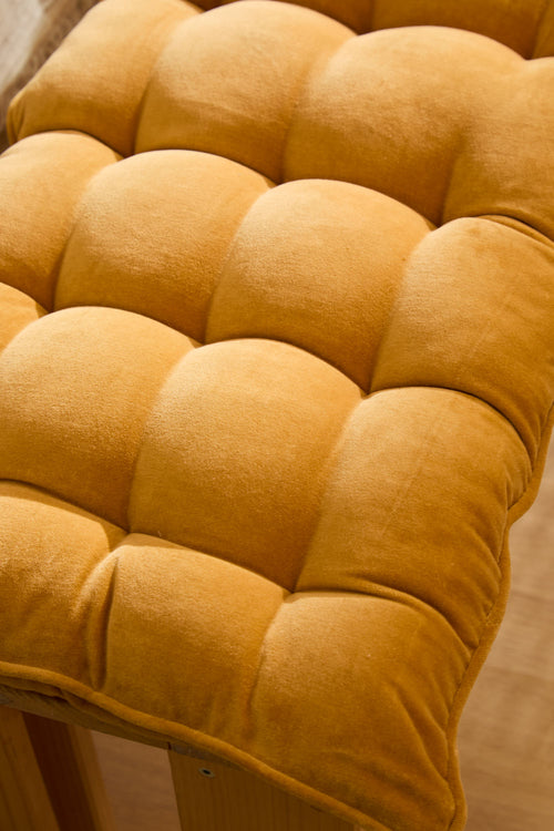 Calma House Bankkussen Velour - Mosterd - 40x120x4