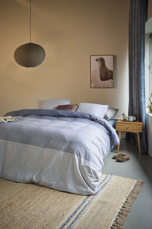 Beddinghouse Dekbedovertrek Sanna - 200 x 200/220 cm - Blauw