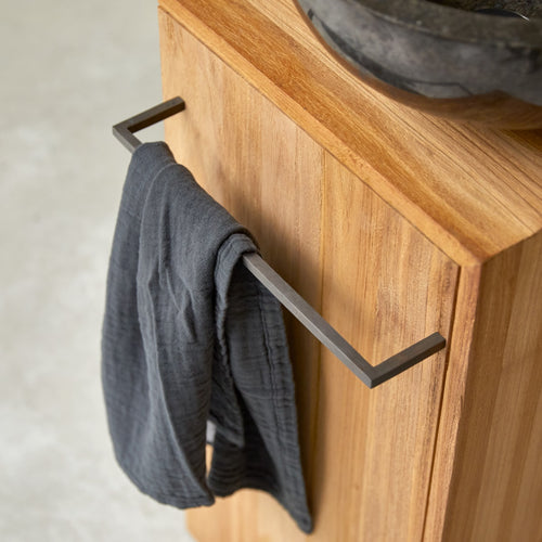 Tikamoon Massief teakhouten badmeubel, links - Naturel