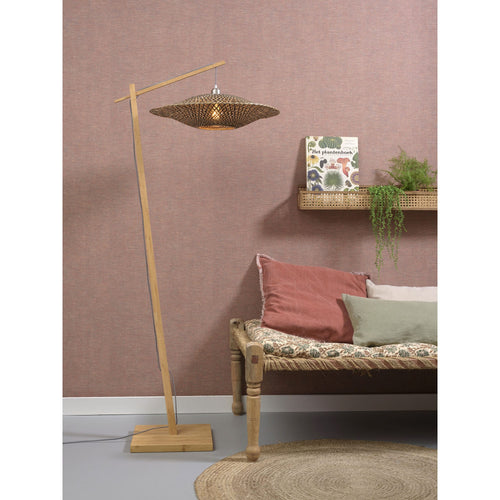 GOOD&MOJO vloerlamp Bali - bruin - Ø60cm - vtwonen shop