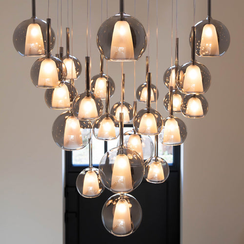 Atmooz hanglamp Saigon 25 - zwart | rond - Ø 100 x H 300 cm - G4
