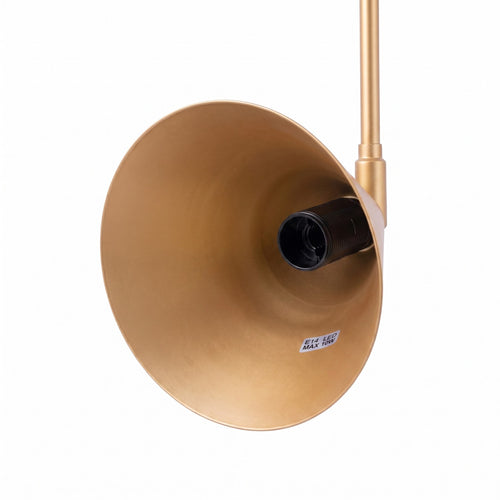 Sollux Lighting Wandlamp NOX 1 goud met schakelaar - 14x61x30cm