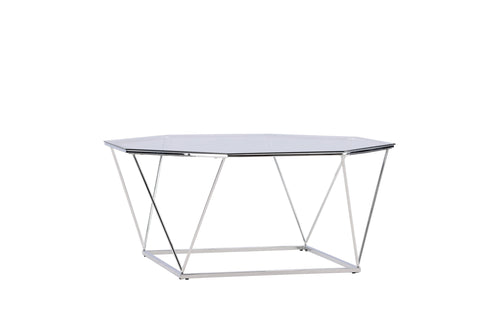 Rebellenclub Salontafel Kuusankoski - Ø100 cm - Chrome glas - vtwonen shop