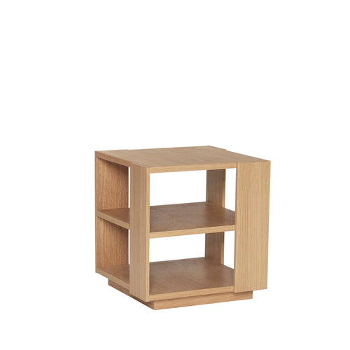 Hübsch bijzettafeltje Merge - mdf/eiken fineer - 37x37xh38cm