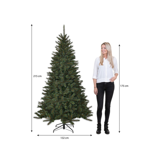 Black Box Trees Toronto Kerstboom - Kunstboom met Frosted Naaldtips voor Bevroren Effect - Kerstversiering voor Binnen - Scharnierconstructie voor