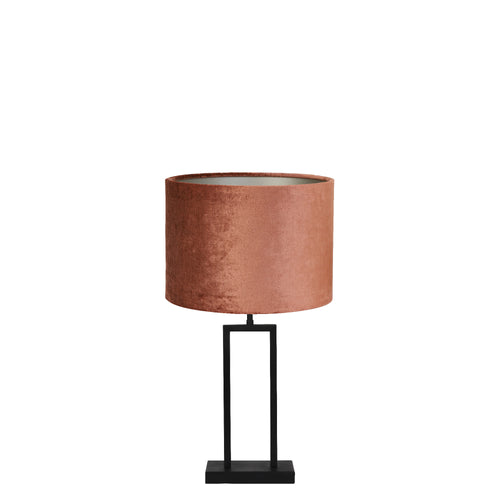 Light & Living tafellamp Shiva/Gemstone - zwart, terra - 30x30x62cm