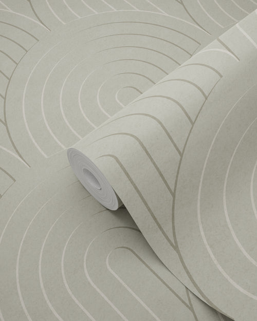 ESTAhome behang 3D-motief vergrijsd groen - 50 x 900 cm - 131111 - vtwonen shop