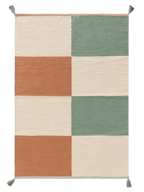 benuta kindervloerkleed Anton - veelkleurig/groen - 90x130 cm