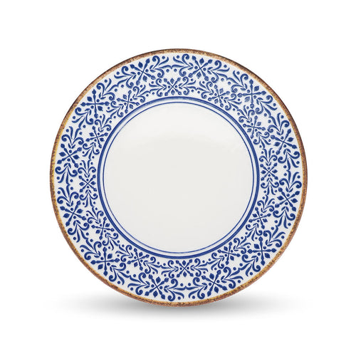 Bonbistro - Plat bord 32cm blauw Azul - Set van 2