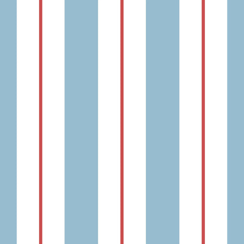 ESTAhome behang strepen blauw en rood - 0.53 x 10.05 m - 131676
