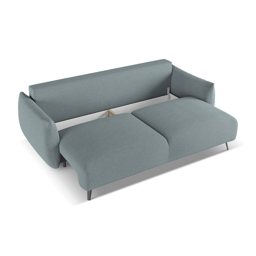 LaMiaSofa 3-zits slaapbank Genova - chenille stof - jeans - 230x105x86