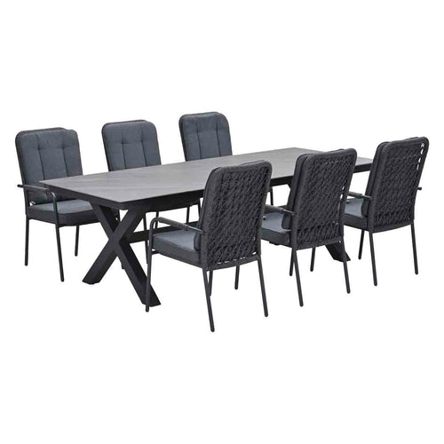 Garden Impressions tuinset Aleria - Sintra - Napoli sand - 240x100 cm - 7-delig