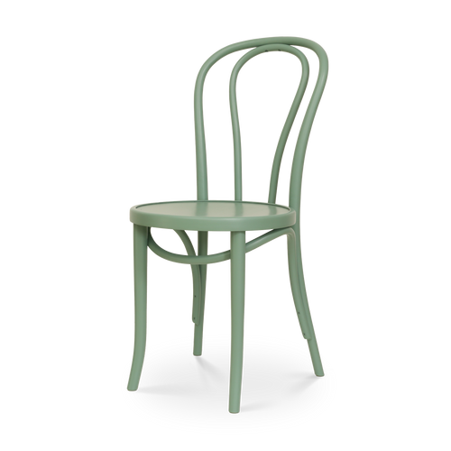 Fameg Vienna Thonet No.18 Houten Bistrostoel Lichtgroen