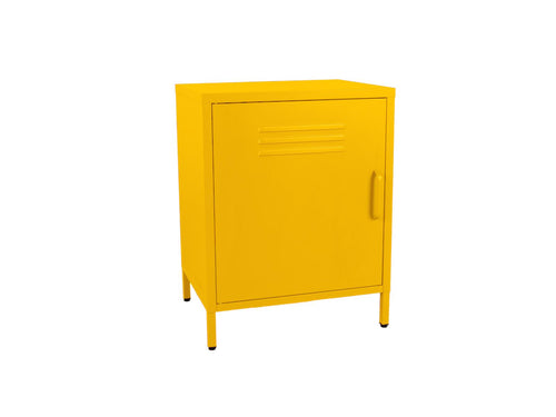 MaximaVida metalen lockerkastje Finn met wieltjes 52 x 40 x 67 cm okergeel - vtwonen shop