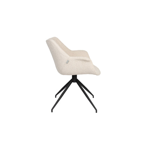 Zuiver Doulton Swivel Eetkamerstoelen Armleuning Naturel  - Set van 2