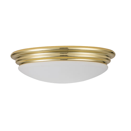 Elstead Brompton Decoratieve inbouwplafondlamp gepolijst messing, IP44