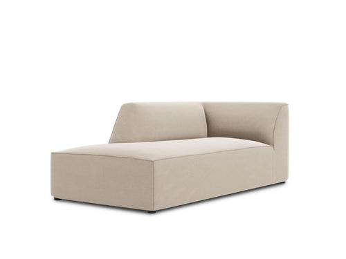 Micadoni linker meridiaan Ruby flueel, beige - 180x93x69cm