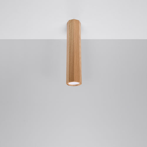 Sollux Lighting Plafondlamp ZEKE 30 eik - 6x6x30cm