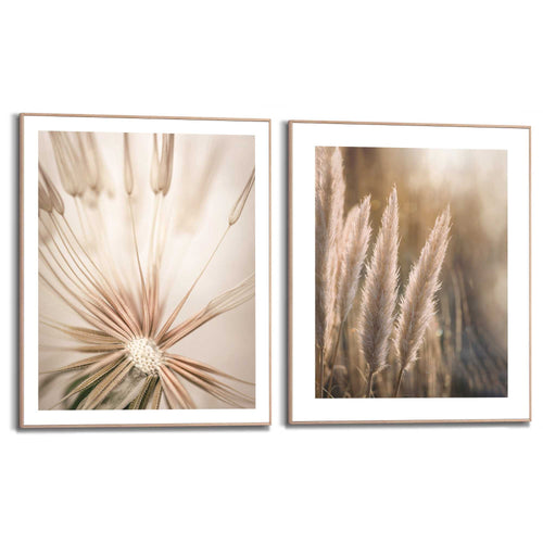 Reinders Breeze schilderijen set -  beige - kantoor - 50x40cm