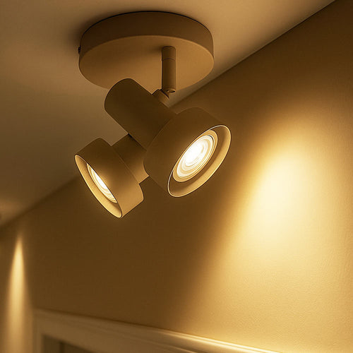 Freelight spot Lunata - 2 lichts - 15  x 15   cm - beige