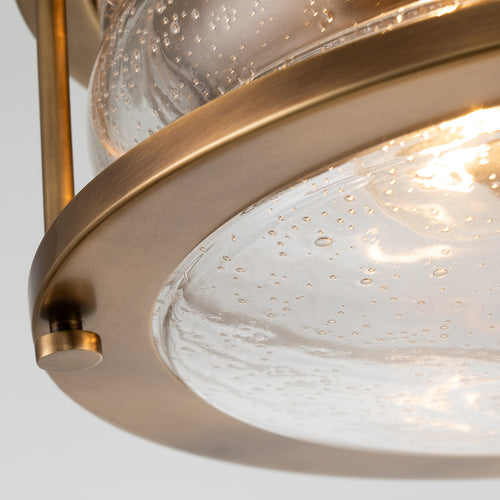 Elstead Kichler Ashland Badkamer Plafondlamp Natuurlijk Messing, IP44