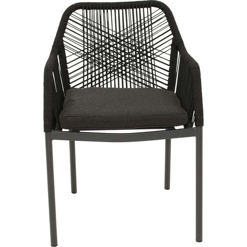 Lesli Living bistrostoel Akita - zwart - 56x62x81cm