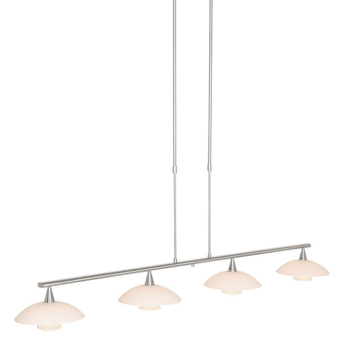 Steinhauer hanglamp tallerken - 4 lichts - 100x 120 cm - mat chroom - vtwonen shop