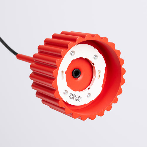 Sollux Lighting Hanglamp AURA 1 rood Gx53 - 10x10x125cm
