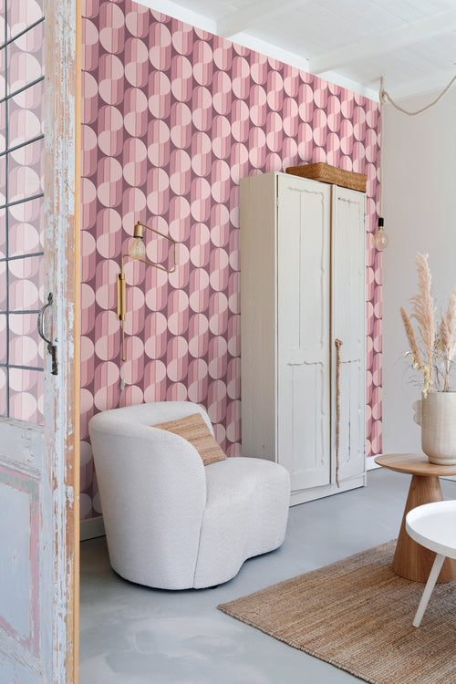 ESTAhome behang retro ornamenten paars - 50 x 900 cm - 131587