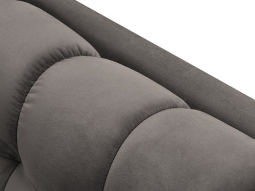 Cosmopolitan Design linker meridiaan Bali flueel, lichtgrijs - 185x102x75cm