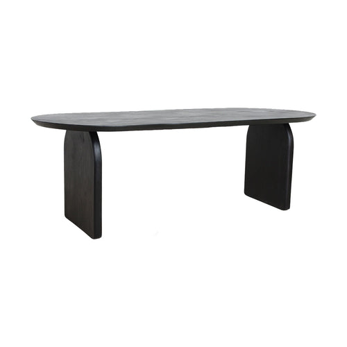 Raw materials eettafel Bullnose dicht - zwart - 200 cm - vtwonen shop