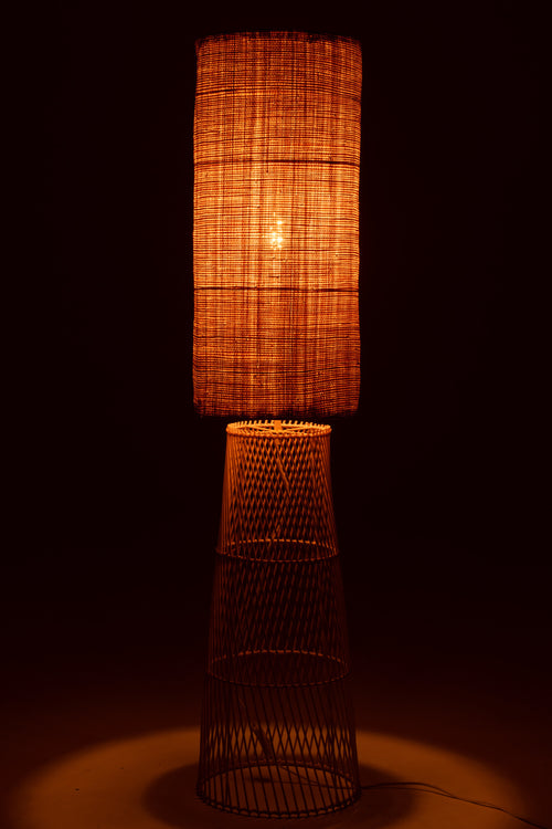 J-Line lamp Room - linnen/bamboe - naturel
