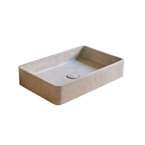 Tikamoon Waskom in grijs beton b. 50.5 cm - Grijs