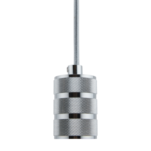 Lighto | Pendel Chroom | Inclusief Lichtbron Helder | Retro | 1.5m Snoer | Met Plafondkap